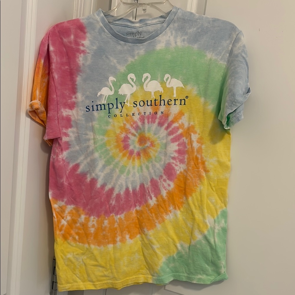 Simply Southern Tie-Dye T-Shirt - psalm 93:4 on the back